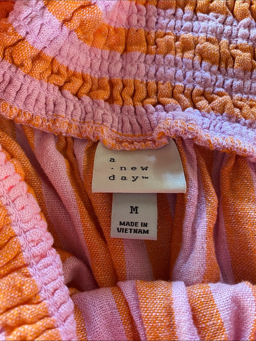 Linen Blend Striped Skirt - Picture 2 of 6